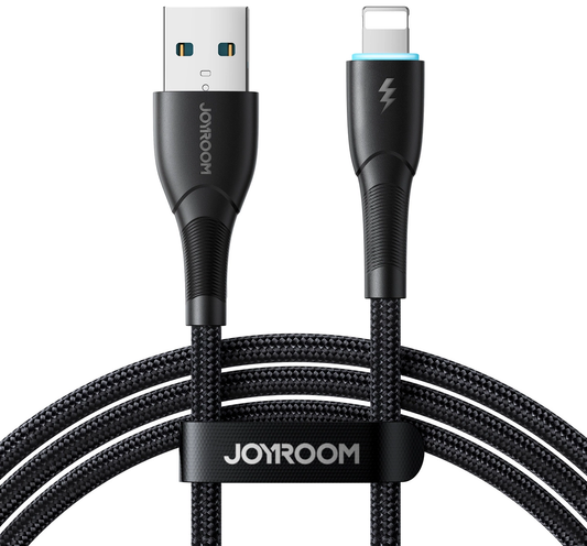 Kabel do transmisji danych i ładowania USB-A – Lightning Joyroom SA32-AL3, 18 W, 1 m, czarny