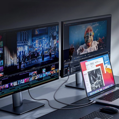 Kabel do danych i ładowania USB-C - USB-C WZK WPS-UY42S, 240W, 2m, Czarny
