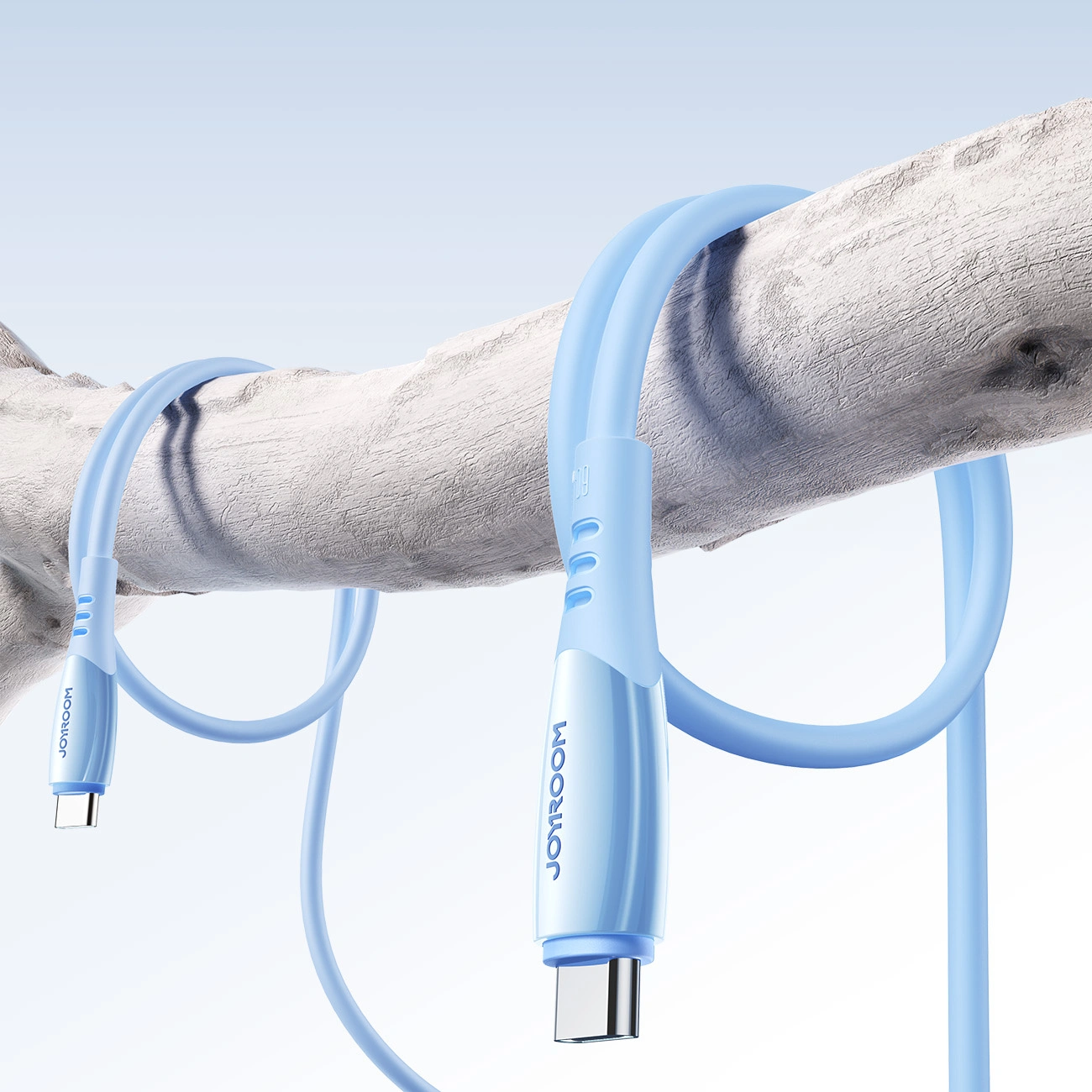 Kabel do danych i ładowania USB-C - USB-C Joyroom S-A59 Vibrant, 60W, 1.2m, Niebieski