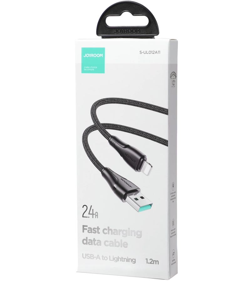 Kabel do danych i ładowania USB-A - Lightning Joyroom S-A11, 18W, 1.2m, Czarny