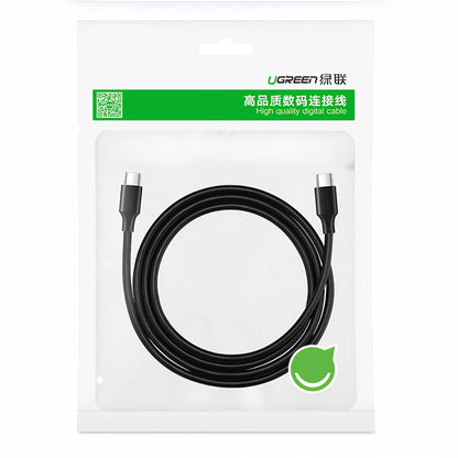 Kabel do danych i ładowania USB-C - USB-C UGREEN US286, 60W, 3m, Czarny