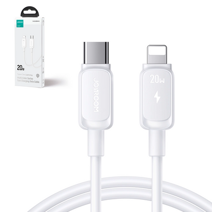 Kabel do danych i ładowania USB-C - Lightning Joyroom S-A14, 30W, 1.2m, Biały