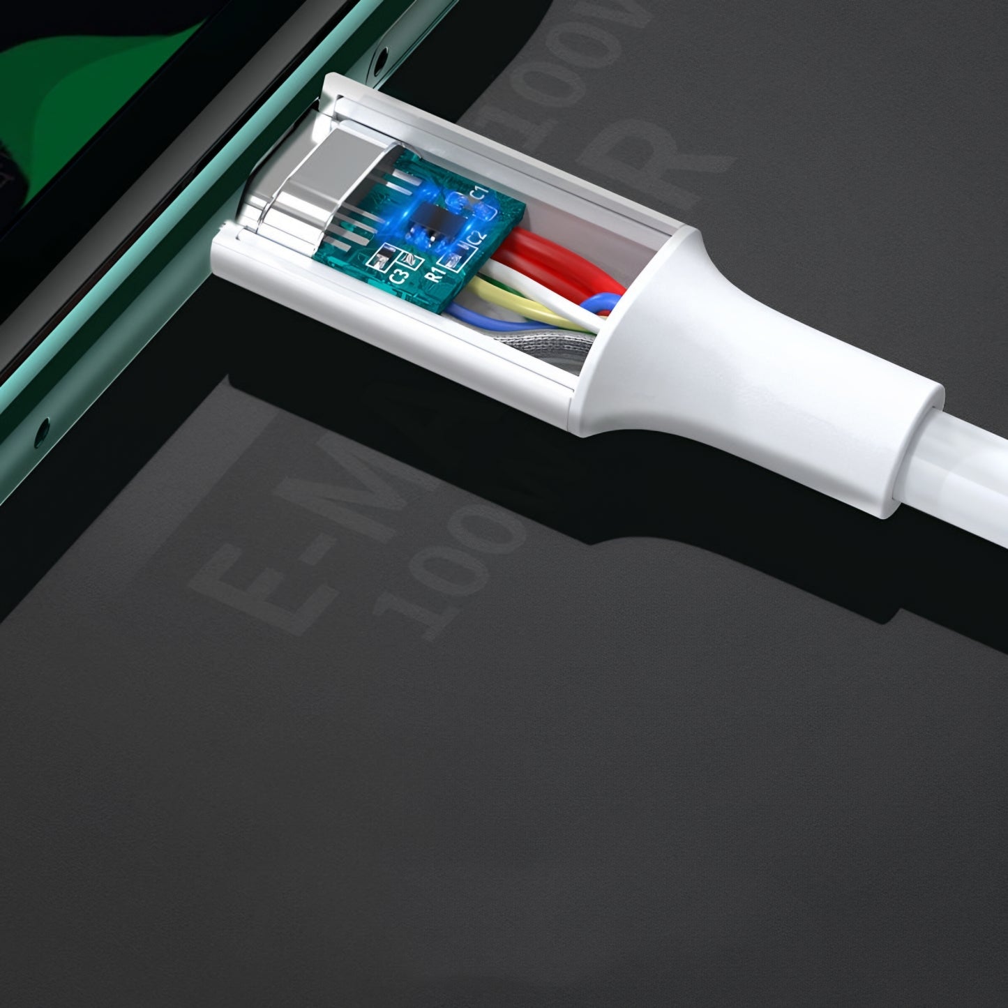 Kabel do danych i ładowania USB-C - USB-C UGREEN US300, 100W, 2m, Biały