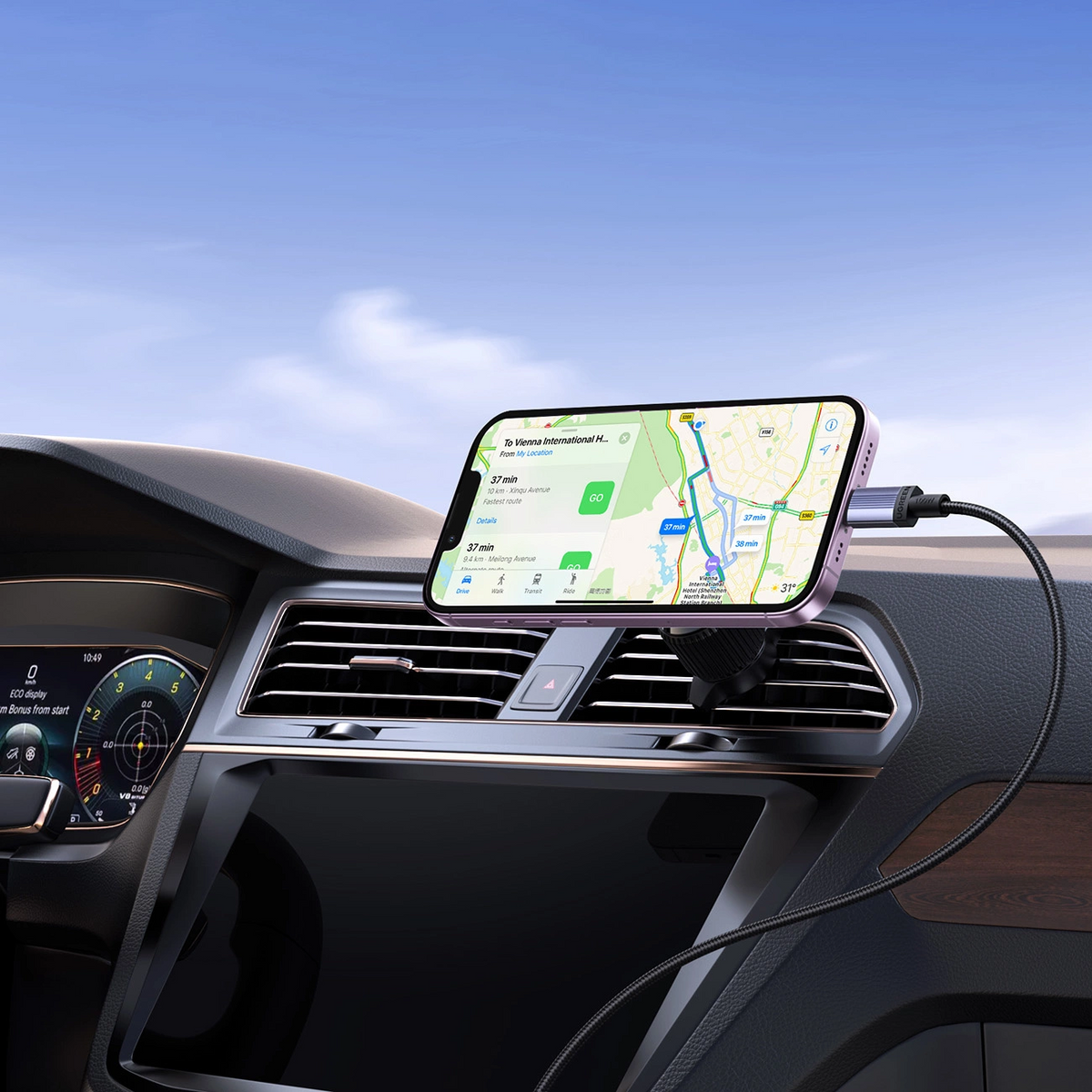Kabel do przesyłania danych i ładowania USB-C - USB-C UGREEN, 100W, 2m, czarny