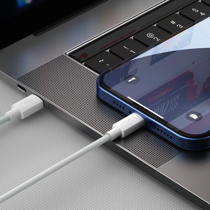 Baseus Simple Wisdom USB-C - Lightning Kabel do ładowania i transmisji danych Simple Wisdom, 20 W, 1,5 m, zestaw 2 sztuk, biały 