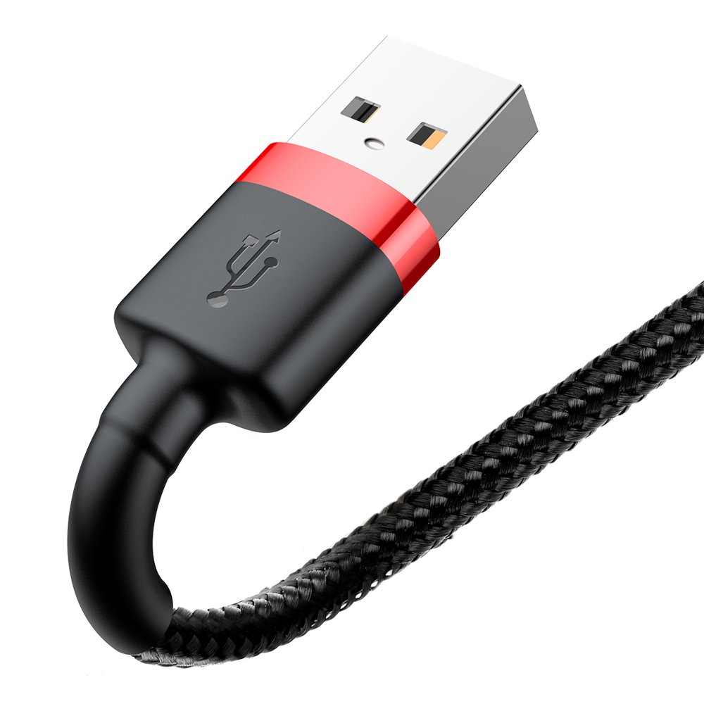 Kabel do danych i ładowania USB-A - Lightning Baseus Cafule, 18W, 3m, Czerwony CALKLF-R91