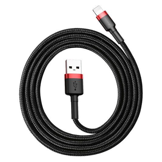 Kabel do ładowania i transmisji danych USB-A - Lightning Baseus Cafule, 18 W, 1 m, czarny CALKLF-B19