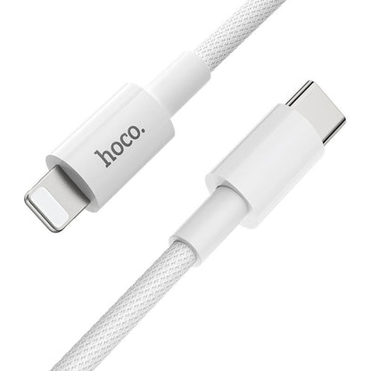 Kabel do danych i ładowania USB-C - Lightning HOCO X56, 20W, 1m, Biały