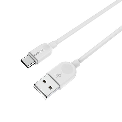 Kabel do ładowania i transmisji danych USB-A - USB-C Borofone BX14 LinkJet, 18W, 1m, biały