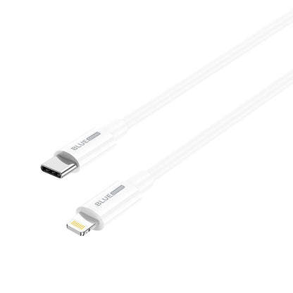 Kabel USB-C - Lightning do ładowania i transmisji danych BLUE Power BBX36, 18 W, 1 m, biały