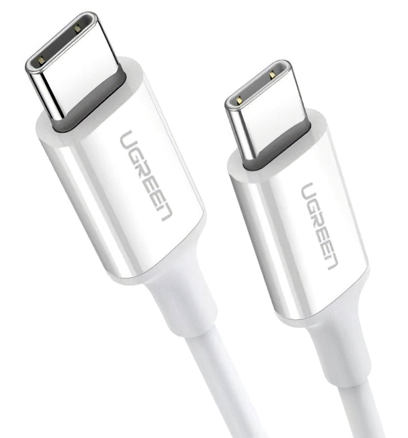 Kabel USB-C do ładowania i transmisji danych - USB-C UGREEN US264, 60 W, 2 m, biały