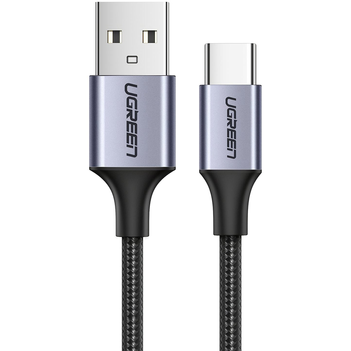 Kabel do danych i ładowania USB-A - USB-C UGREEN US288, 18W, 1.5m, Czarny