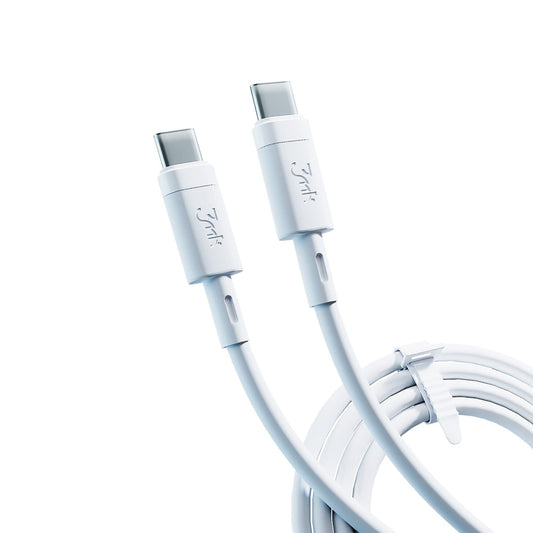Kabel do przesyłu danych i ładowania USB-C - USB-C 3MK Hyper Silicone, 60W, 1m, biały
