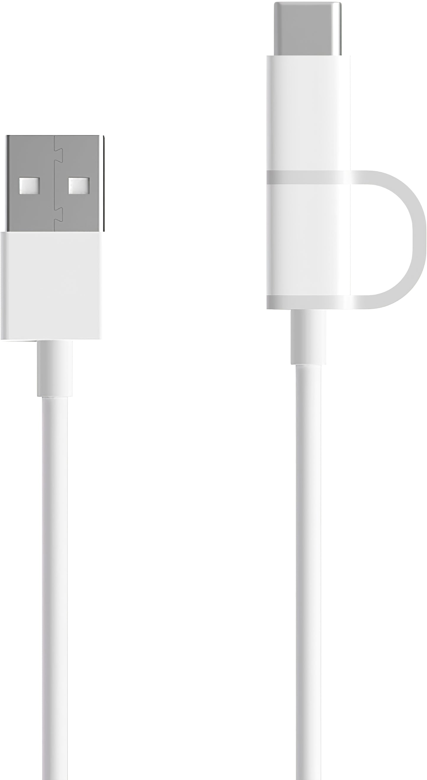 Kabel do ładowania i transmisji danych USB-A - microUSB / USB-C Xiaomi Mi 2w1, 18 W, 1 m, biały SJV4082TY 