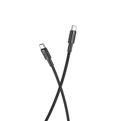 Kabel USB-C do ładowania i transmisji danych - USB-C XO Design USB-C NB-Q199, 100 W, 1,5 m, czarny 