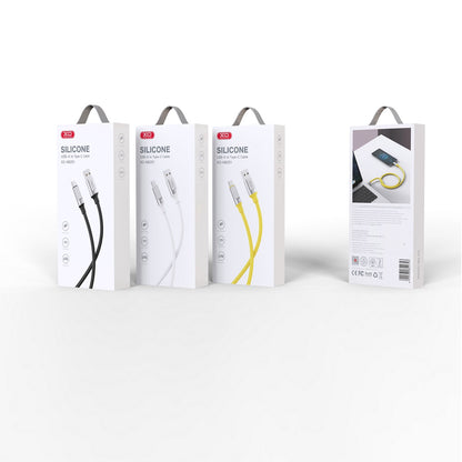 Kabel do danych i ładowania USB-A - USB-C XO Design NB251, 18W, 1m, Czarny