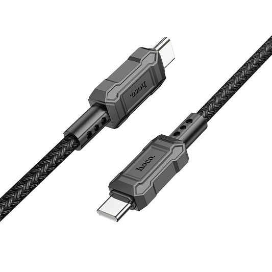 Kabel USB-C do ładowania i transmisji danych - USB-C HOCO Leader X94, 60W, 1m, czarny 