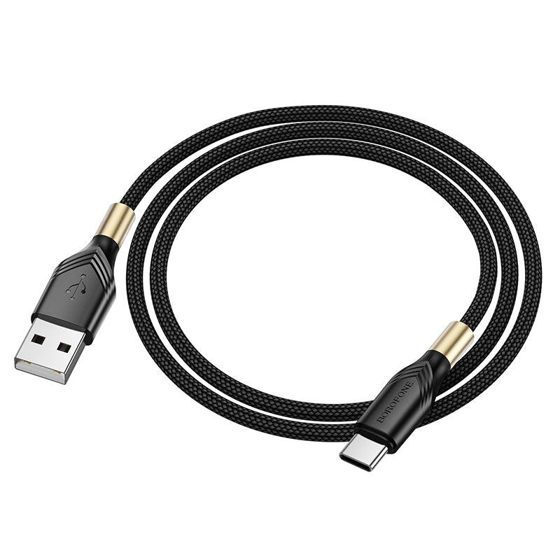 Kabel do ładowania i transmisji danych USB-A - USB-C Borofone BX92 Advantage BX92, 18W, 1m, czarny 