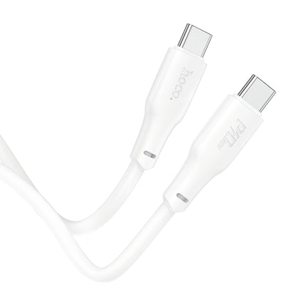 Kabel USB-C do ładowania i transmisji danych - USB-C HOCO X93 USB-C, 240W, 2m, biały 