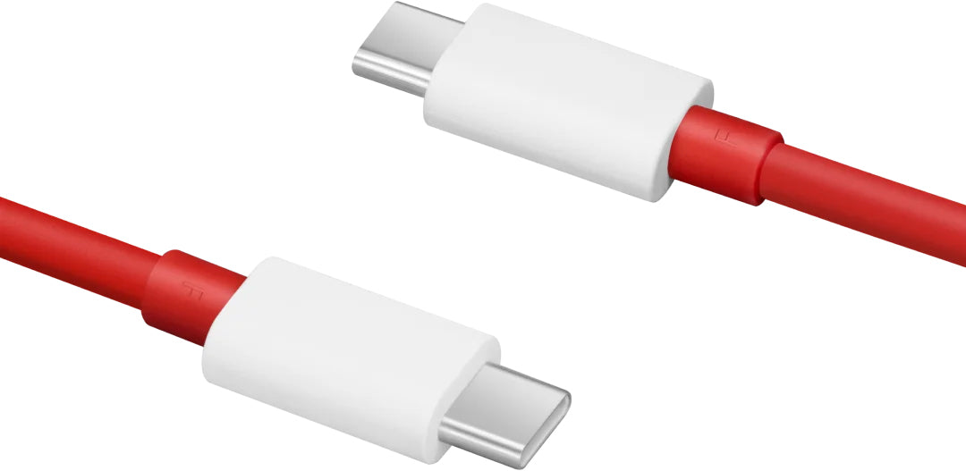 Kabel USB-C do ładowania i transmisji danych - USB-C OnePlus DL152, 150W, 1m, czerwony 5461100529