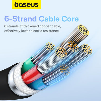Kabel do danych i ładowania USB-C - USB-C Baseus Pudding, 100W, 2m, Czarny P10355702111-01