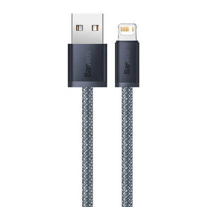 Kabel do ładowania i transmisji danych USB-A - Lightning Baseus Dynamic Series, 18 W, 1 m, szary 