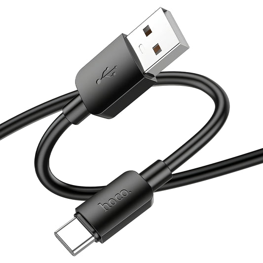 Kabel do danych i ładowania USB-A - USB-C HOCO X96, 27W, 0,25m, Czarny