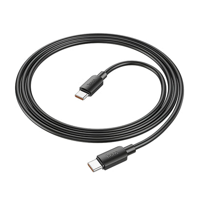 Kabel do danych i ładowania USB-C - USB-C HOCO X96, 100W, 1m, Czarny