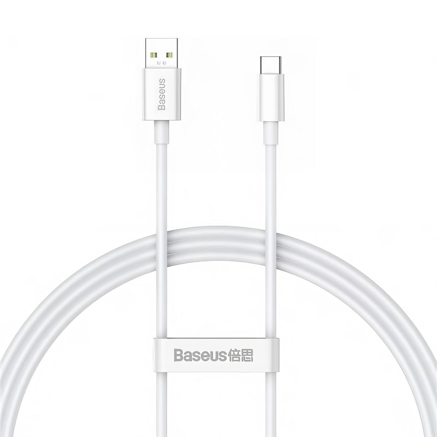 Kabel do ładowania i transmisji danych USB-A - USB-C Baseus Superior Series, 65 W, 1 m, biały CAYS000902 