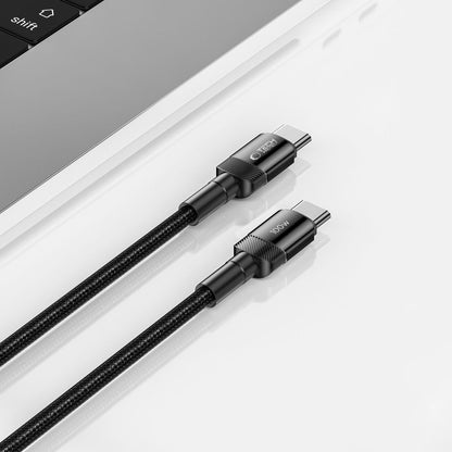 Kabel USB-C do ładowania i transmisji danych - USB-C Tech-Protect Ultraboost EVO, 100 W, 0,25 m, czarny 