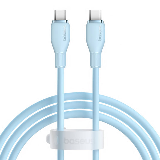 USB-C to USB-C Data and Charging Cable - Baseus Pudding, 100W, 1.2m, Blue P10355702311-00