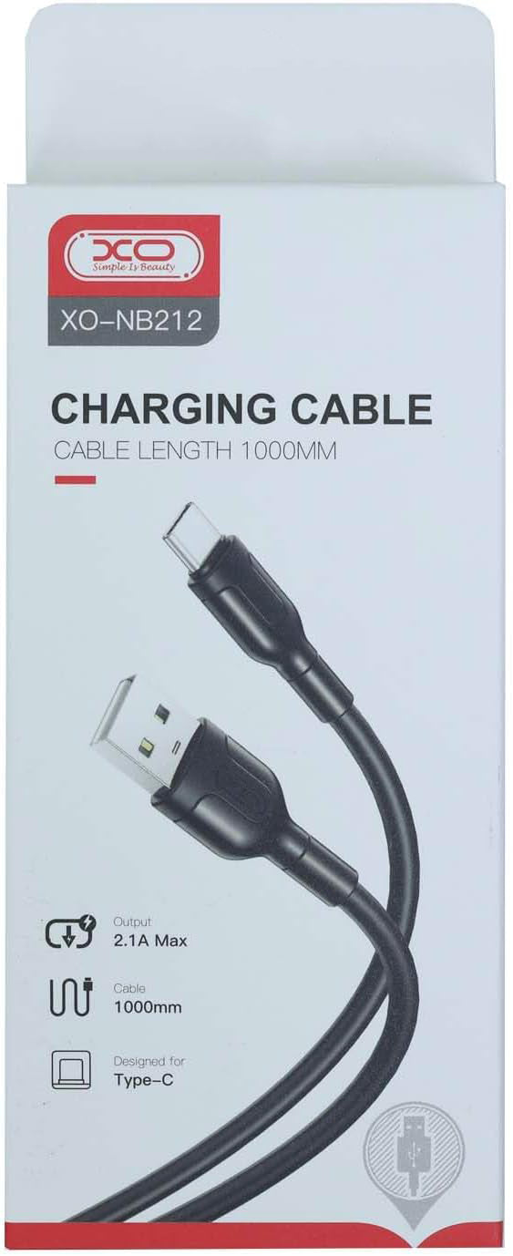 Kabel USB-A - microUSB do transmisji danych i ładowania XO Design NB212, 18 W, 1 m, czarny 