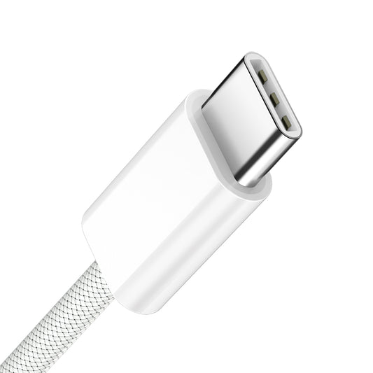Kabel do danych i ładowania USB-C - USB-C BWOO BO-X284, 60W, 1m, Biały
