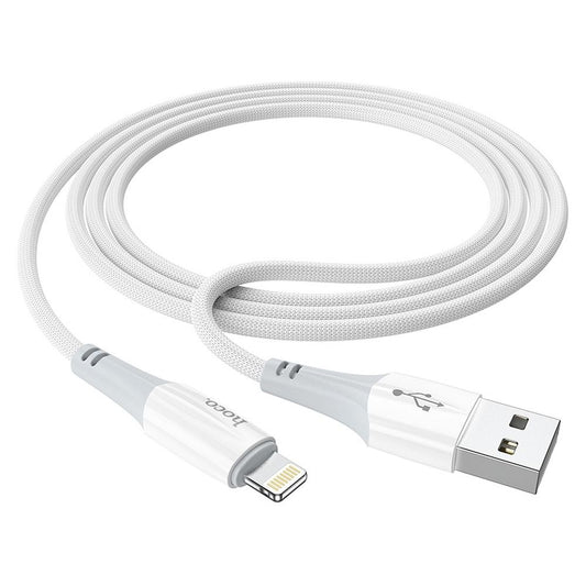 Kabel do danych i ładowania USB-A - Lightning HOCO X70, 18W, 1m, Biały