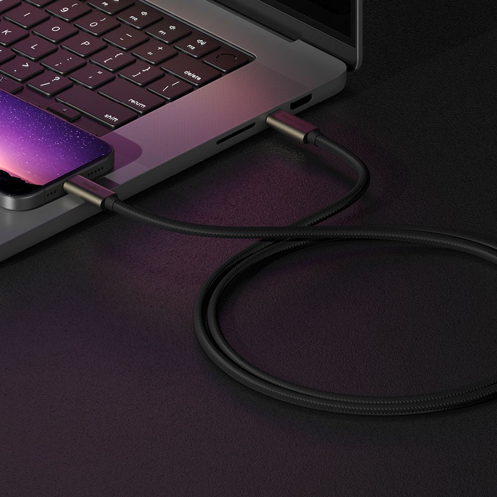 Kabel USB-C do USB-C Ringke 2X2, 240W, 1m, Czarny