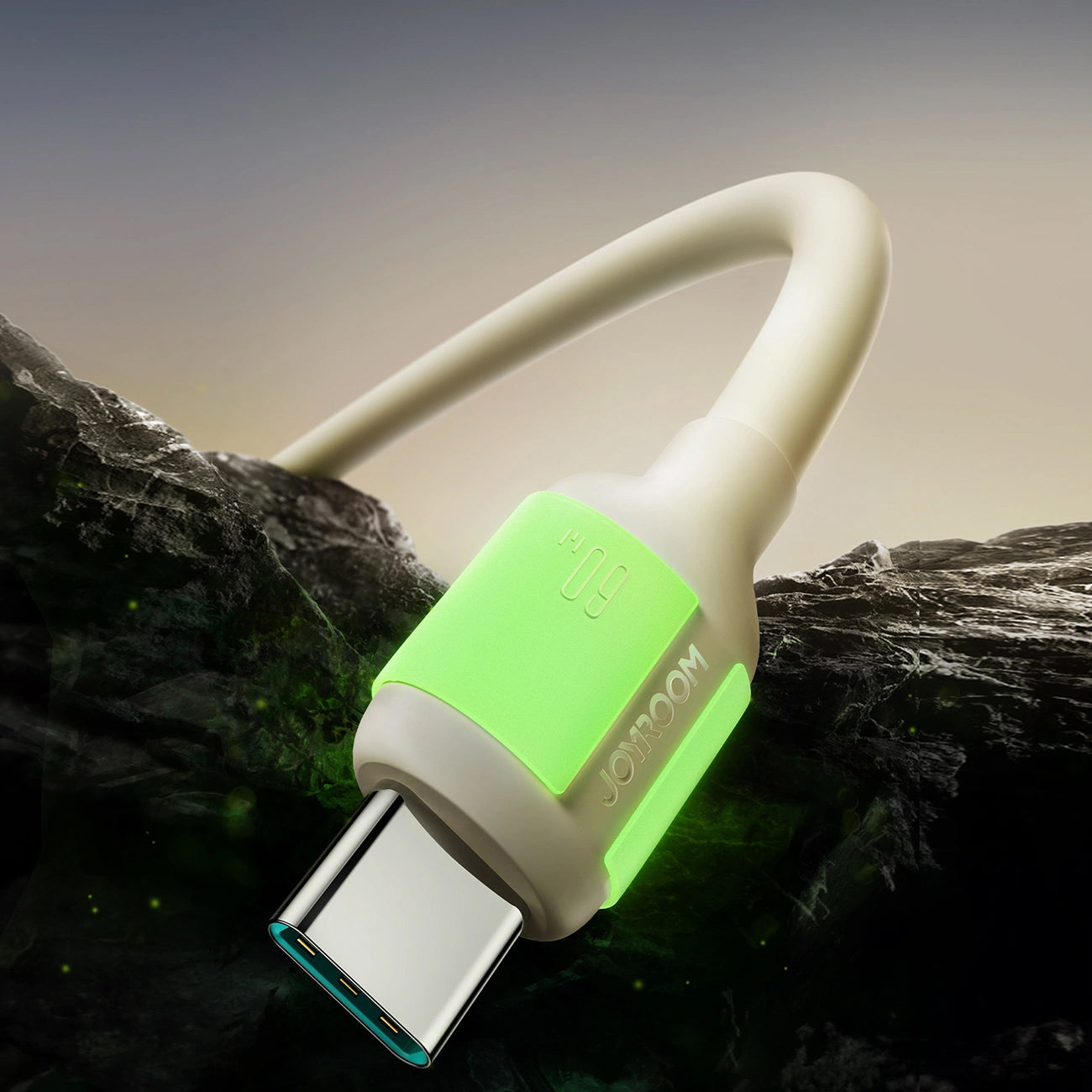 USB-C Data and Charging Cable - USB-C Joyroom S-A53, 60W, 1.2m, Beige