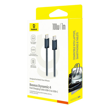 Kabel do danych i ładowania USB-C - USB-C Baseus Dynamic 4 Series, 100W, 1m, Granatowy P10381400121-00