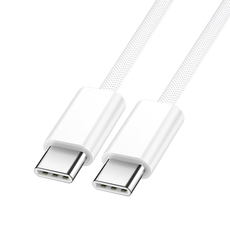 Kabel do danych i ładowania USB-C - USB-C BWOO BO-X284, 60W, 2m, Biały