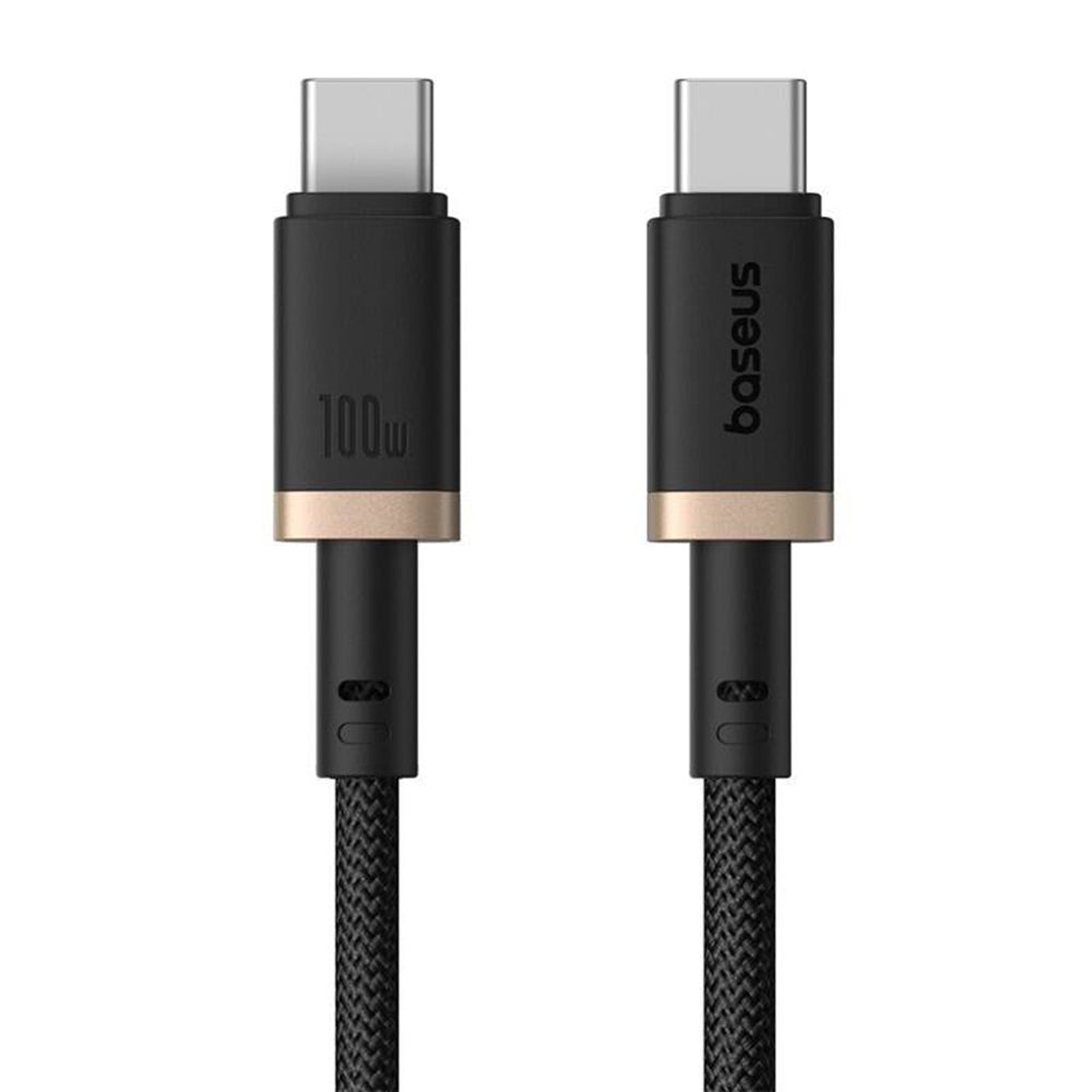 Kabel do danych i ładowania USB-C - USB-C Baseus Dura Series, 100W, 1m, Złoty P10377803U01-00