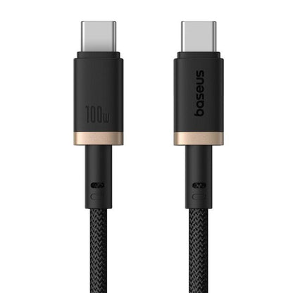 Kabel do danych i ładowania USB-C - USB-C Baseus Dura Series, 100W, 1m, Złoty P10377803U01-00