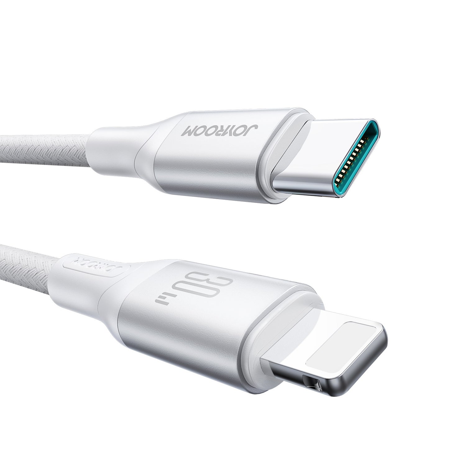 Kabel do danych i ładowania USB-C - Lightning Joyroom S-A28 Flash, 30W, 1m, Biały