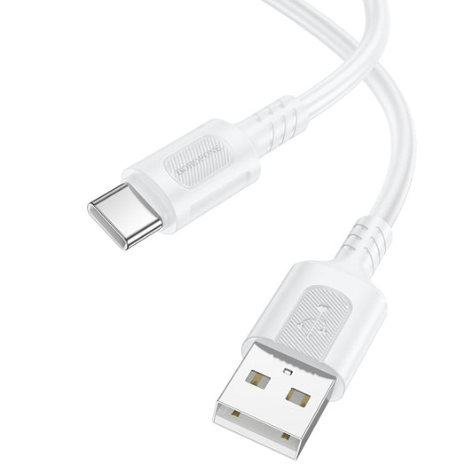 Kabel do danych i ładowania USB-A - USB-C Borofone BX111 Feliz, 20W, 1m, Biały