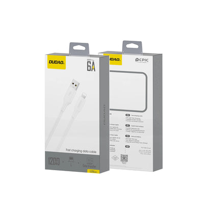 Kabel do danych i ładowania USB-A - Lightning Dudao L2sL, 30W, 1.2m, Biały