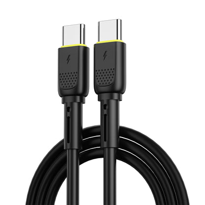 Kabel do danych i ładowania USB-C - USB-C WiWu Wi-C034, 60W, 1.2m, Czarny