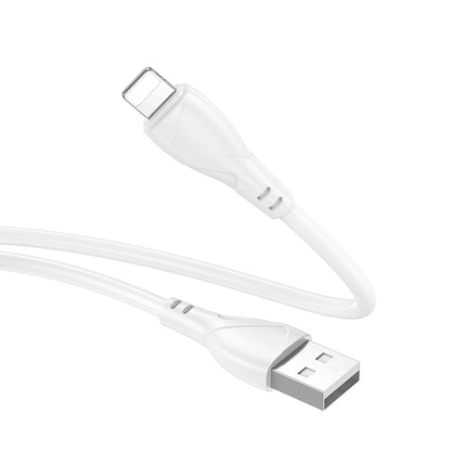 Kabel do danych i ładowania USB-A - Lightning Borofone BX121 Energy, 18W, 1m, Biały