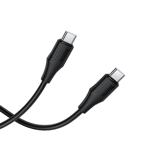 Kabel do danych i ładowania USB-C - USB-C HOCO X124, 60W, 1m, Czarny