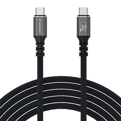 Kabel do danych i ładowania USB-C - USB-C WZK WPS-UY42S, 240W, 2m, Czarny
