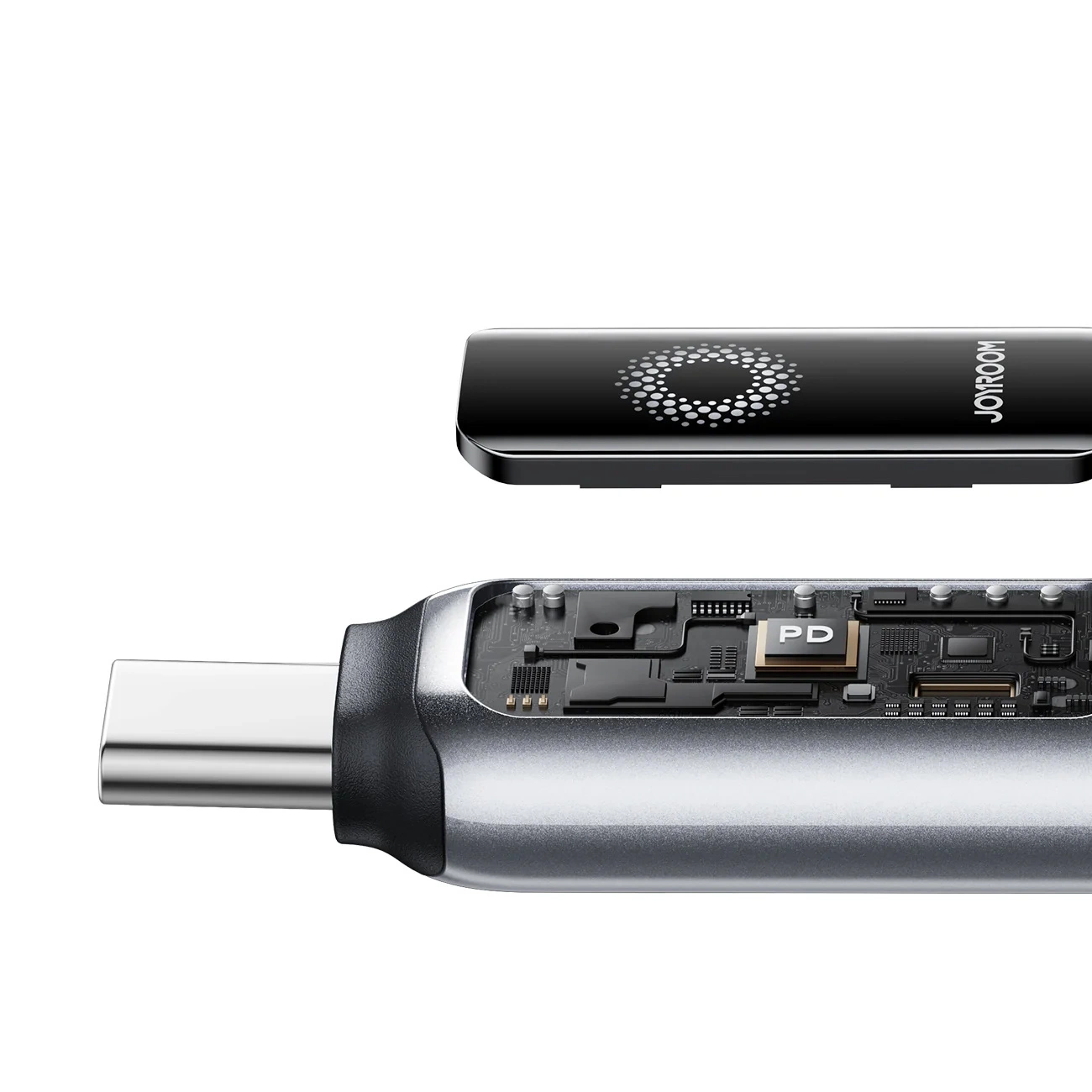 Kabel do danych i ładowania USB-A - Lightning Joyroom S-A55 StarFlight Display, 18W, 1.2m, Czarny