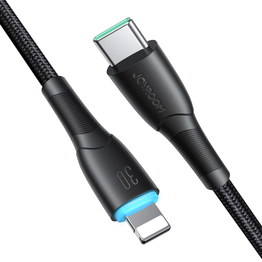 Kabel do danych i ładowania USB-C - Lightning Joyroom S-A32, 30W, 1m, Czarny