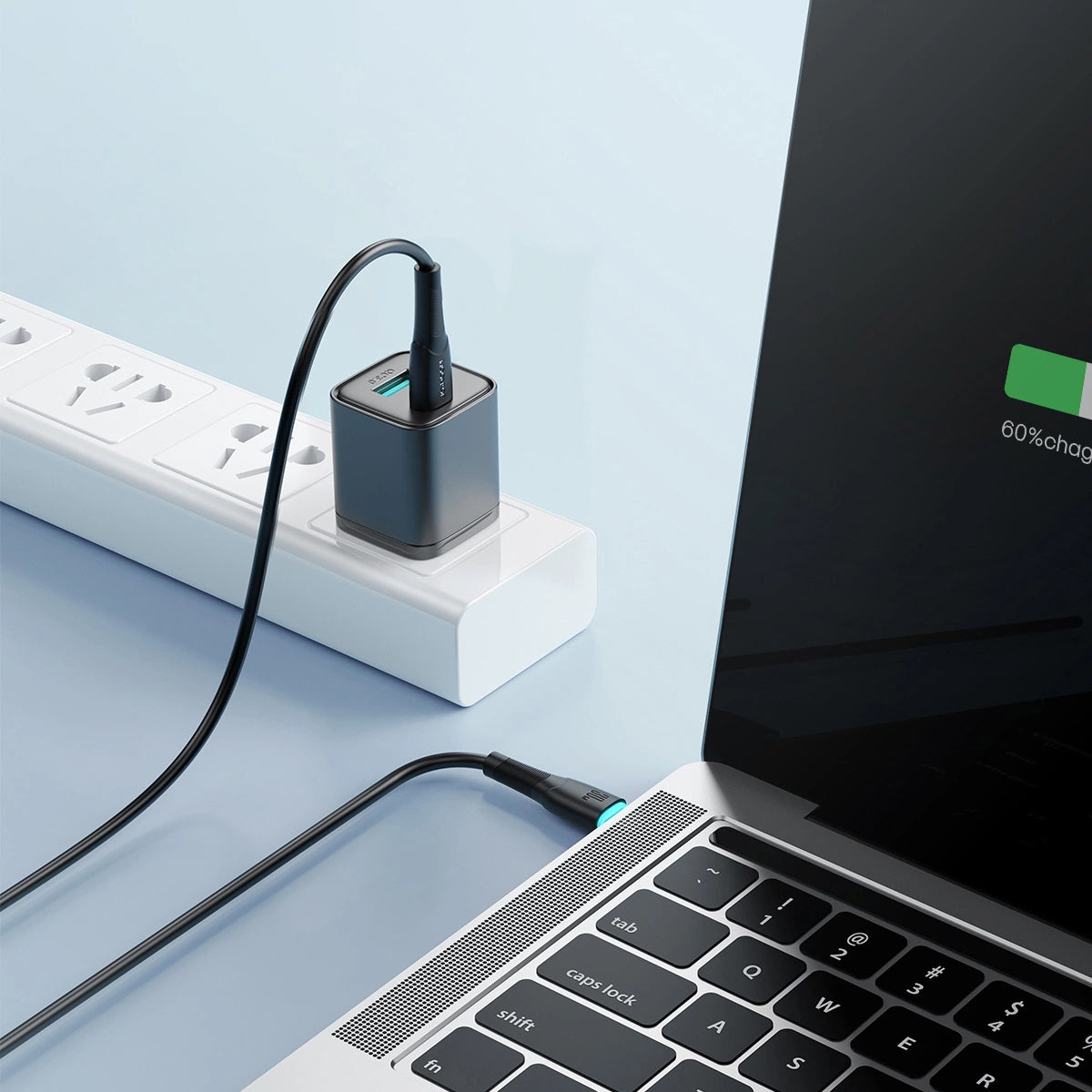 USB-C Data and Charging Cable - USB-C Joyroom S-A32, 60W, 1m, Black